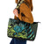 Southland Takehe Pounama Leather Tote Bag Aotearoa Poutama Paua Shell Fern