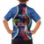 Southland Anniversary Day Family Matching Off Shoulder Short Dress and Hawaiian Shirt Murihiku 1861 Maori Bird Mix Pohutukawa
