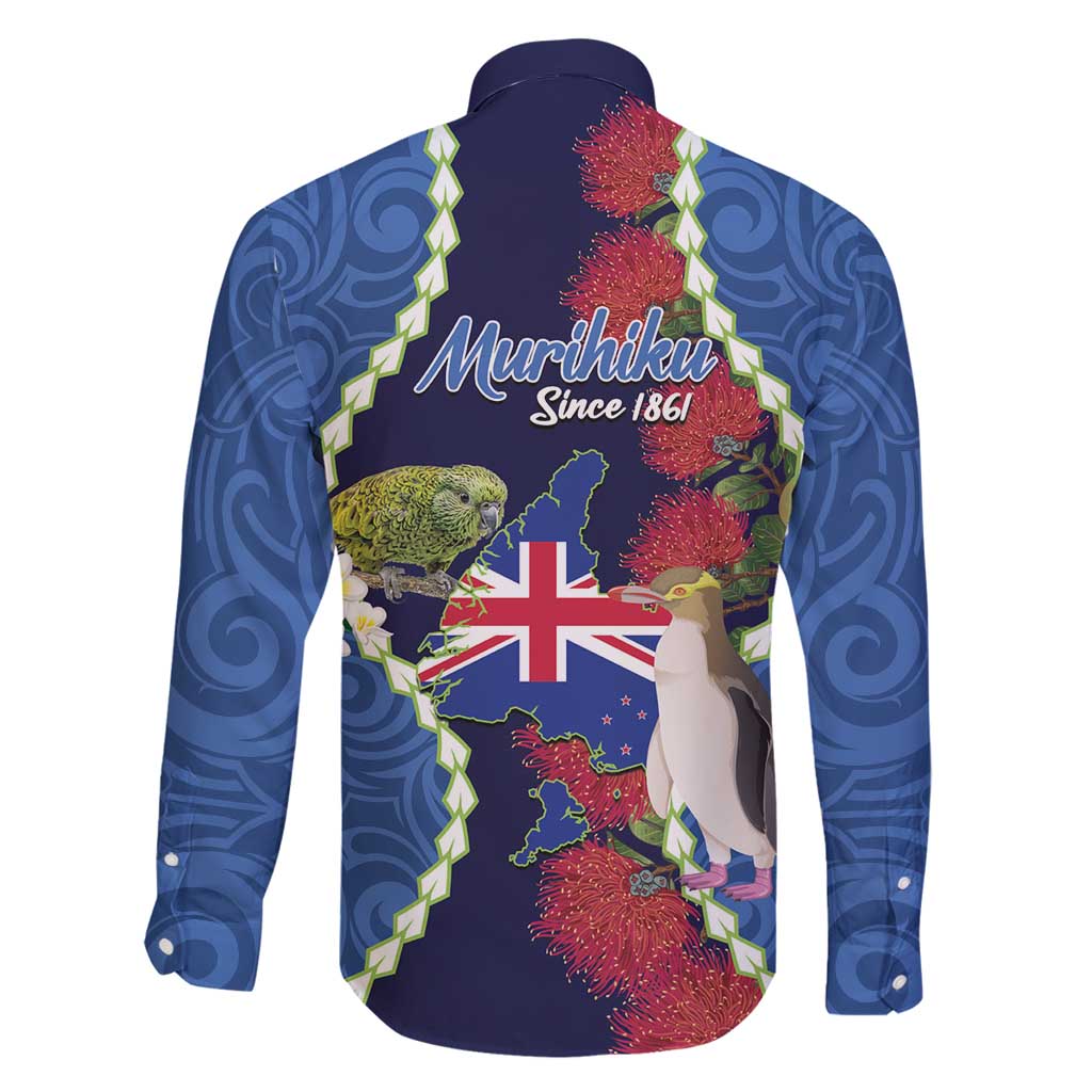 Southland Anniversary Day Family Matching Summer Maxi Dress and Hawaiian Shirt Murihiku 1861 Maori Bird Mix Pohutukawa LT14 - Polynesian Pride