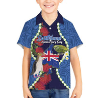 Southland Anniversary Day Hawaiian Shirt Murihiku 1861 Maori Bird Mix Pohutukawa