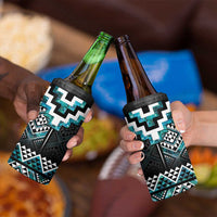 Paua Shell Taniko Pattern Aotearoa 4 in 1 Can Cooler Tumbler Niho Taniwha Mix Poutama LT14 - Polynesian Pride