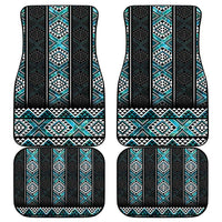 Paua Shell Taniko Pattern Aotearoa Car Mats Niho Taniwha Mix Poutama