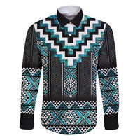Paua Shell Taniko Pattern Aotearoa Family Matching Mermaid Dress and Hawaiian Shirt Niho Taniwha Mix Poutama