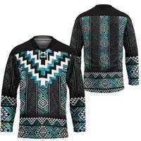 Paua Shell Taniko Pattern Aotearoa Hockey Jersey Niho Taniwha Mix Poutama - Polynesian Pride