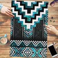 Paua Shell Taniko Pattern Aotearoa Puzzle Niho Taniwha Mix Poutama - Polynesian Pride