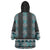 Paua Shell Taniko Pattern Aotearoa Wearable Blanket Hoodie Niho Taniwha Mix Poutama
