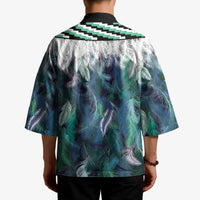 Aotearoa Korowai Motif Kimono Hei Matau Poutama Maori Pattern - Polynesian Pride