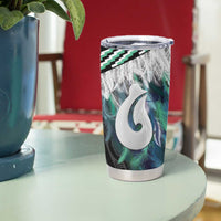 Aotearoa Korowai Motif Tumbler Cup Hei Matau Poutama Maori Pattern LT14 - Polynesian Pride
