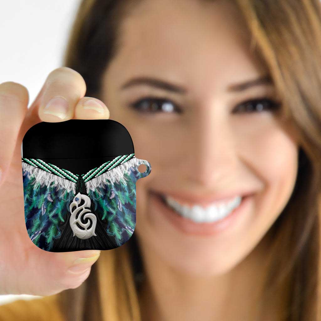 Aotearoa Korowai Motif AirPods Case Hei Manaia Poutama Maori Pattern - Polynesian Pride