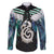 Aotearoa Korowai Motif Family Matching Tank Maxi Dress and Hawaiian Shirt Hei Manaia Poutama Maori Pattern