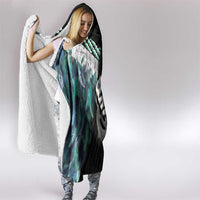 Aotearoa Korowai Motif Hooded Blanket Hei Manaia Poutama Maori Pattern