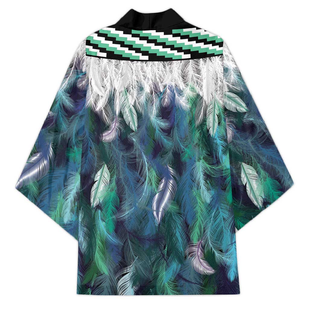 Aotearoa Korowai Motif Kimono Hei Manaia Poutama Maori Pattern - Polynesian Pride