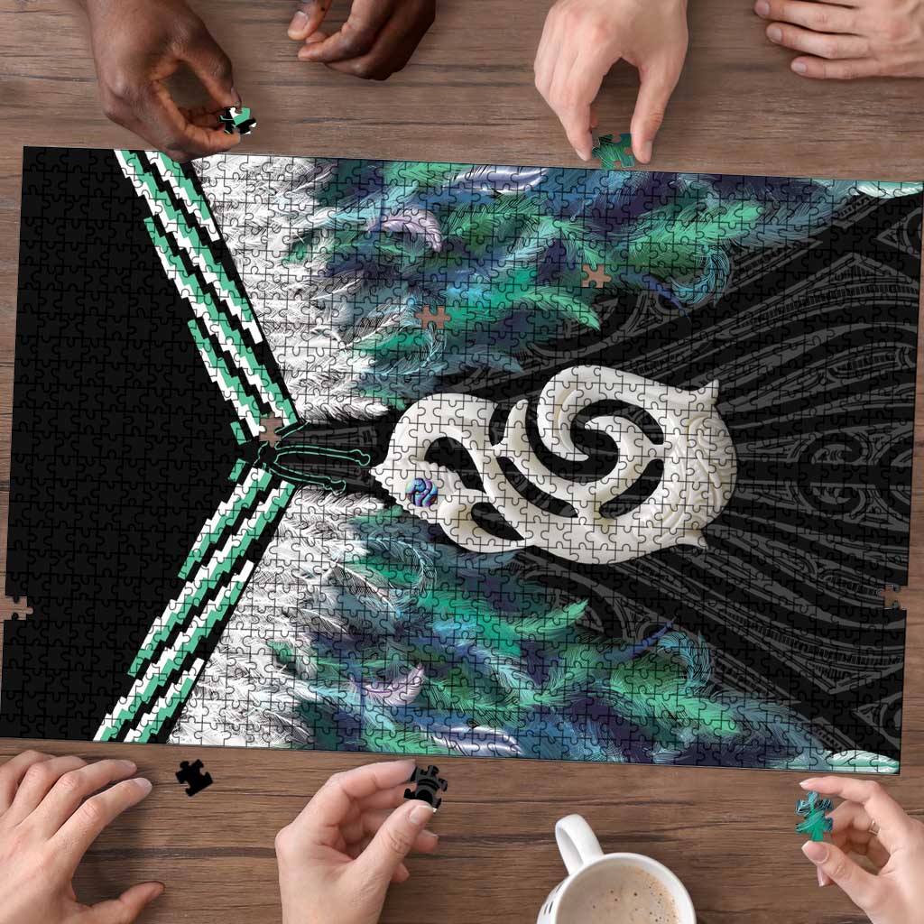Aotearoa Korowai Motif Puzzle Hei Manaia Poutama Maori Pattern - Polynesian Pride