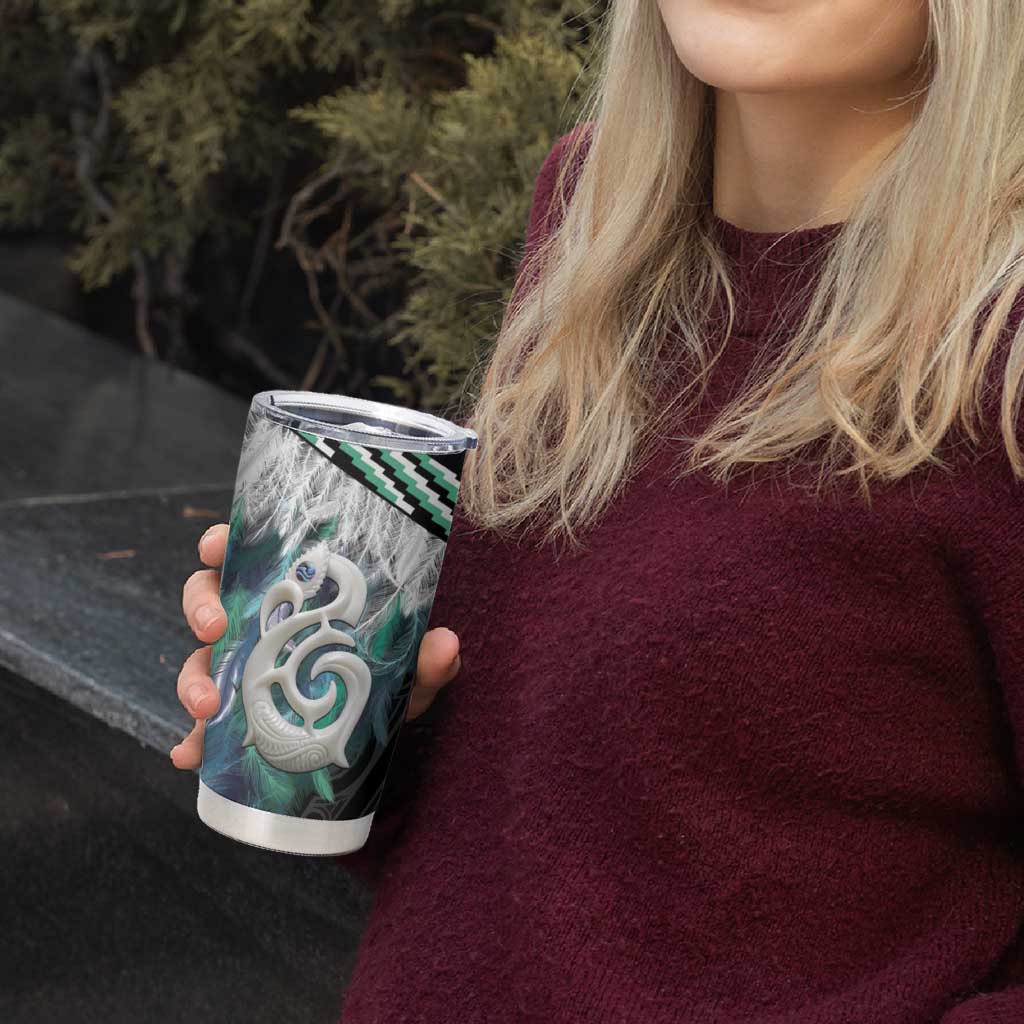 Aotearoa Korowai Motif Tumbler Cup Hei Manaia Poutama Maori Pattern LT14 - Polynesian Pride