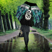 Aotearoa Korowai Motif Umbrella Hei Manaia Poutama Maori Pattern - Polynesian Pride