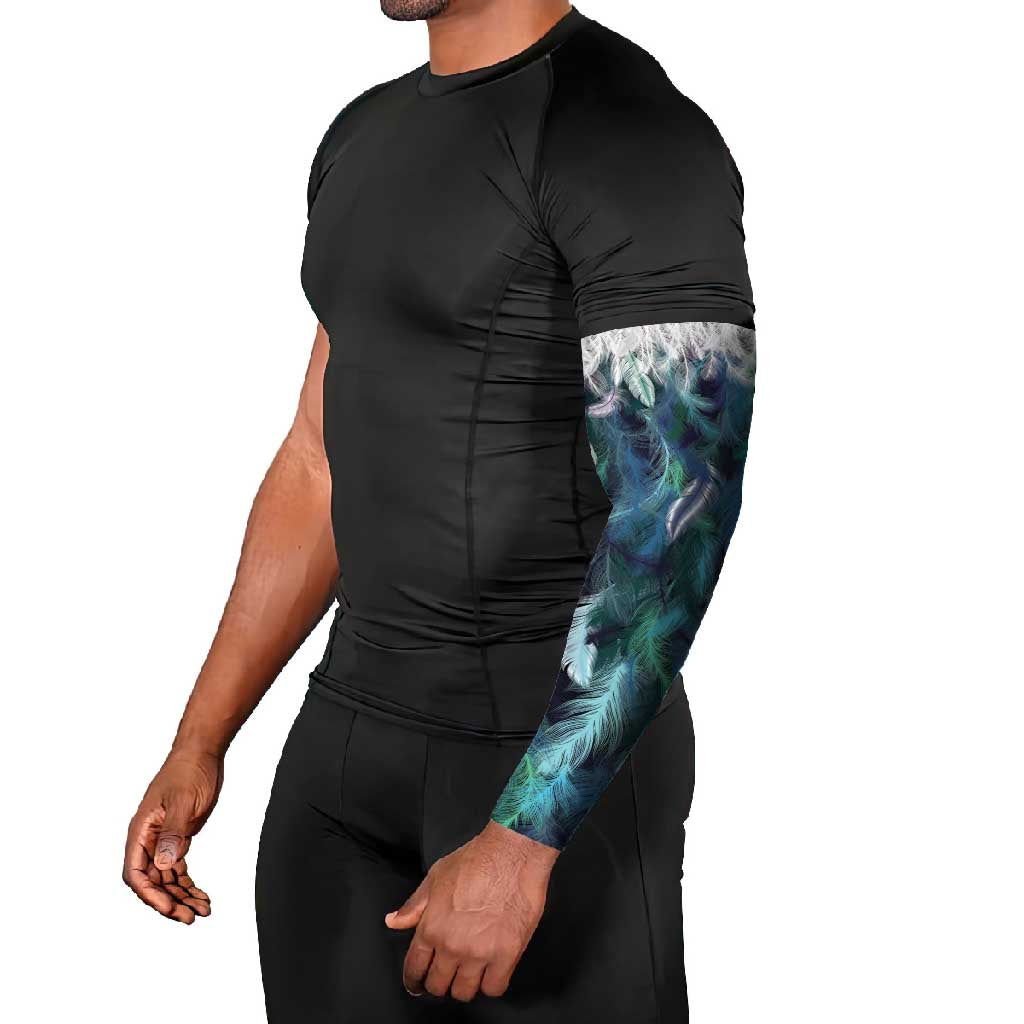 Aotearoa Korowai Motif Arm Sleeves Maori Wheku Poutama - Polynesian Pride