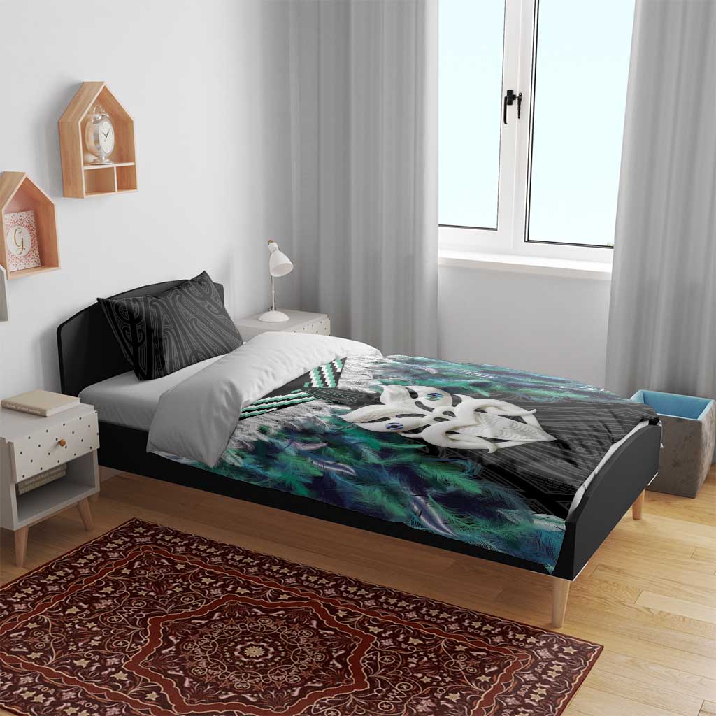 Aotearoa Korowai Motif Bedding Set Maori Wheku Poutama