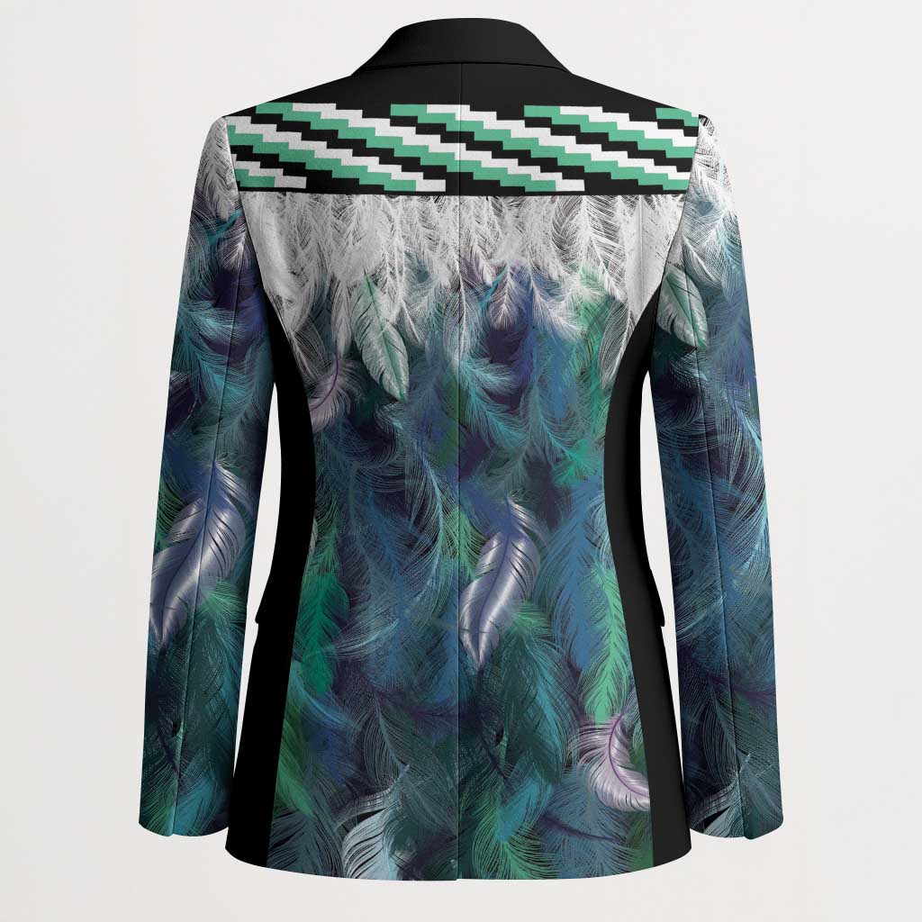 Aotearoa Korowai Motif Blazer Maori Wheku Poutama - Polynesian Pride