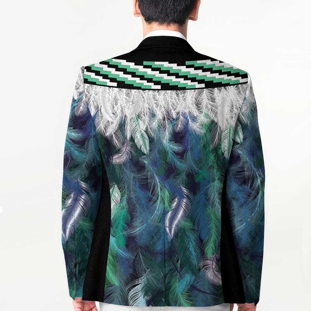 Aotearoa Korowai Motif Blazer Maori Wheku Poutama - Polynesian Pride