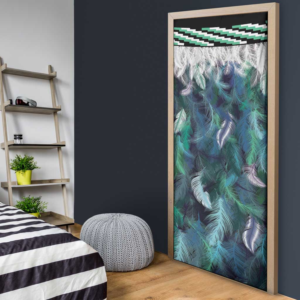 Aotearoa Korowai Motif Door Cover Maori Wheku Poutama LT14 - Polynesian Pride