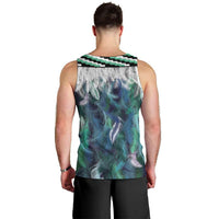 Aotearoa Korowai Motif Men Tank Top Maori Wheku Poutama LT14 - Polynesian Pride