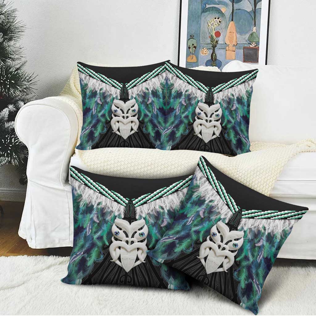 Aotearoa Korowai Motif Pillow Cover Maori Wheku Poutama LT14 - Polynesian Pride