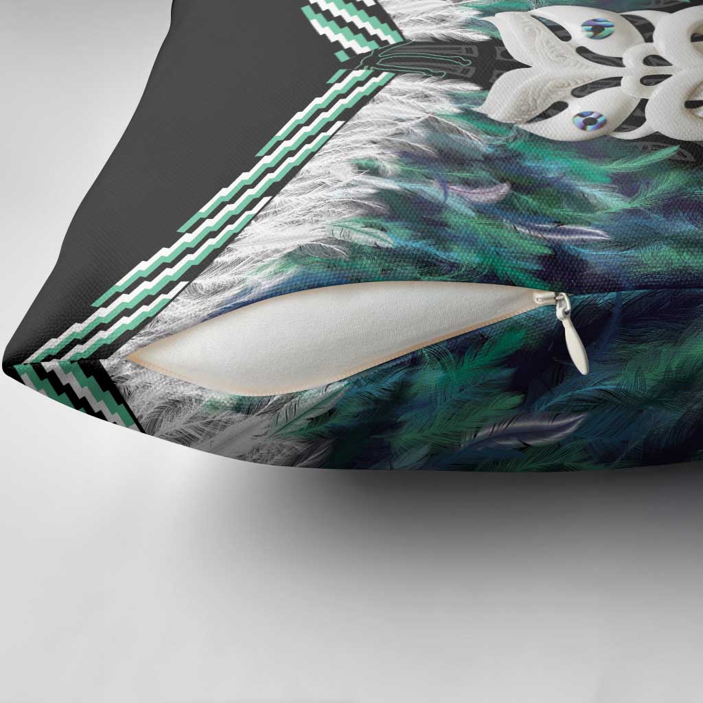 Aotearoa Korowai Motif Pillow Cover Maori Wheku Poutama LT14 - Polynesian Pride