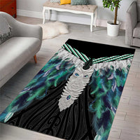 Aotearoa Korowai Motif Area Rug Maori Tane Poutama LT14 - Polynesian Pride