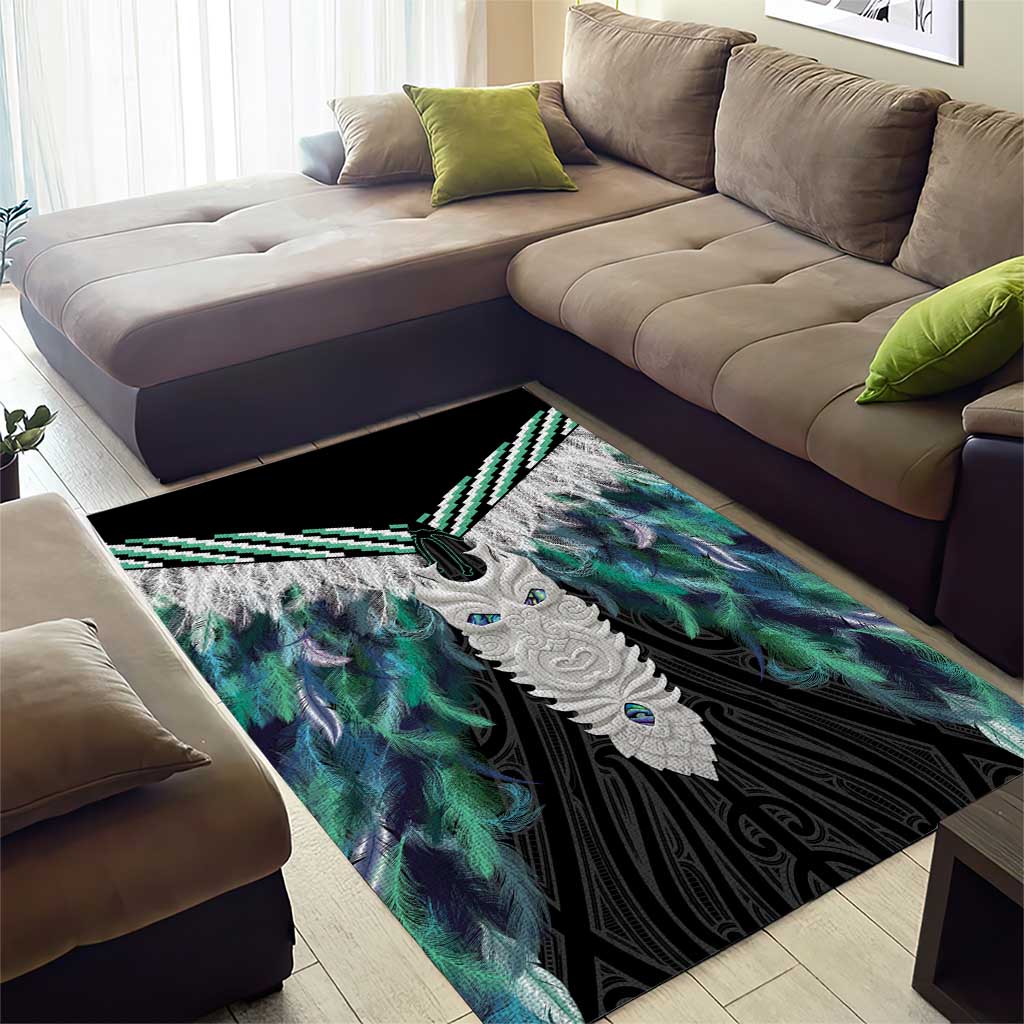 Aotearoa Korowai Motif Area Rug Maori Tane Poutama LT14 - Polynesian Pride