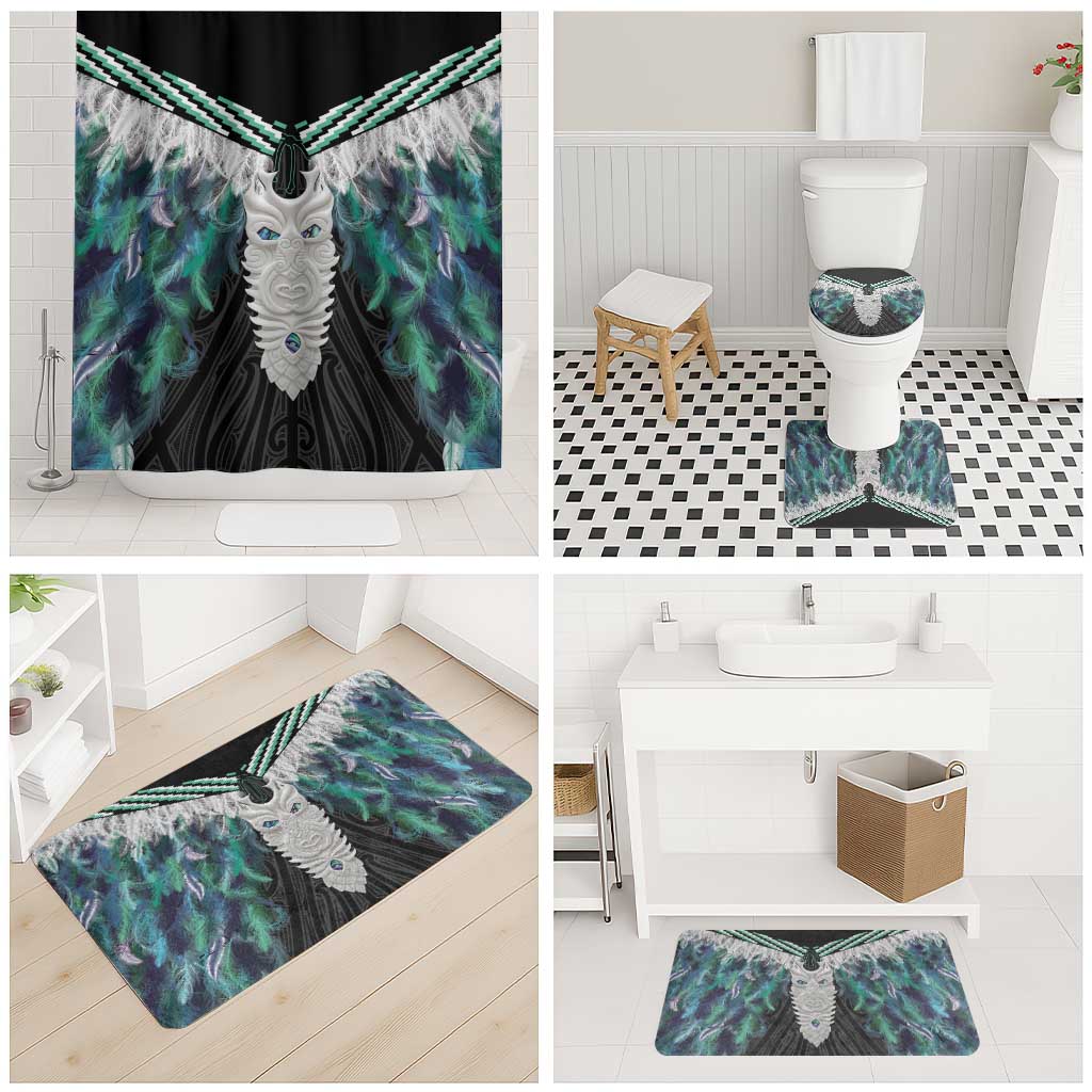 Aotearoa Korowai Motif Bathroom Set Maori Tane Poutama LT14 - Polynesian Pride