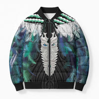 Aotearoa Korowai Motif Bomber Puffer Jacket Maori Tane Poutama - Polynesian Pride