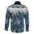 Aotearoa Korowai Motif Family Matching Long Sleeve Bodycon Dress and Hawaiian Shirt Maori Tane Poutama