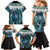Aotearoa Korowai Motif Family Matching Mermaid Dress and Hawaiian Shirt Maori Tane Poutama