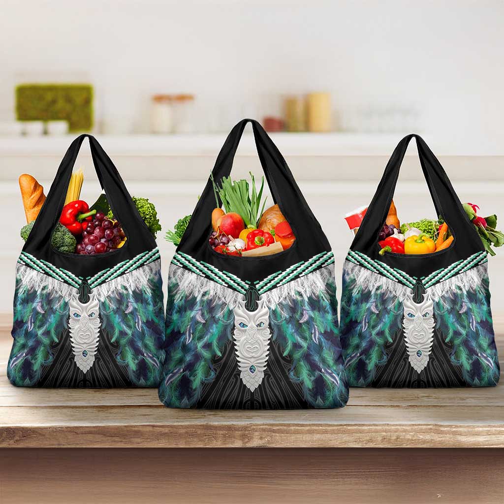 Aotearoa Korowai Motif Grocery Bag Maori Tane Poutama