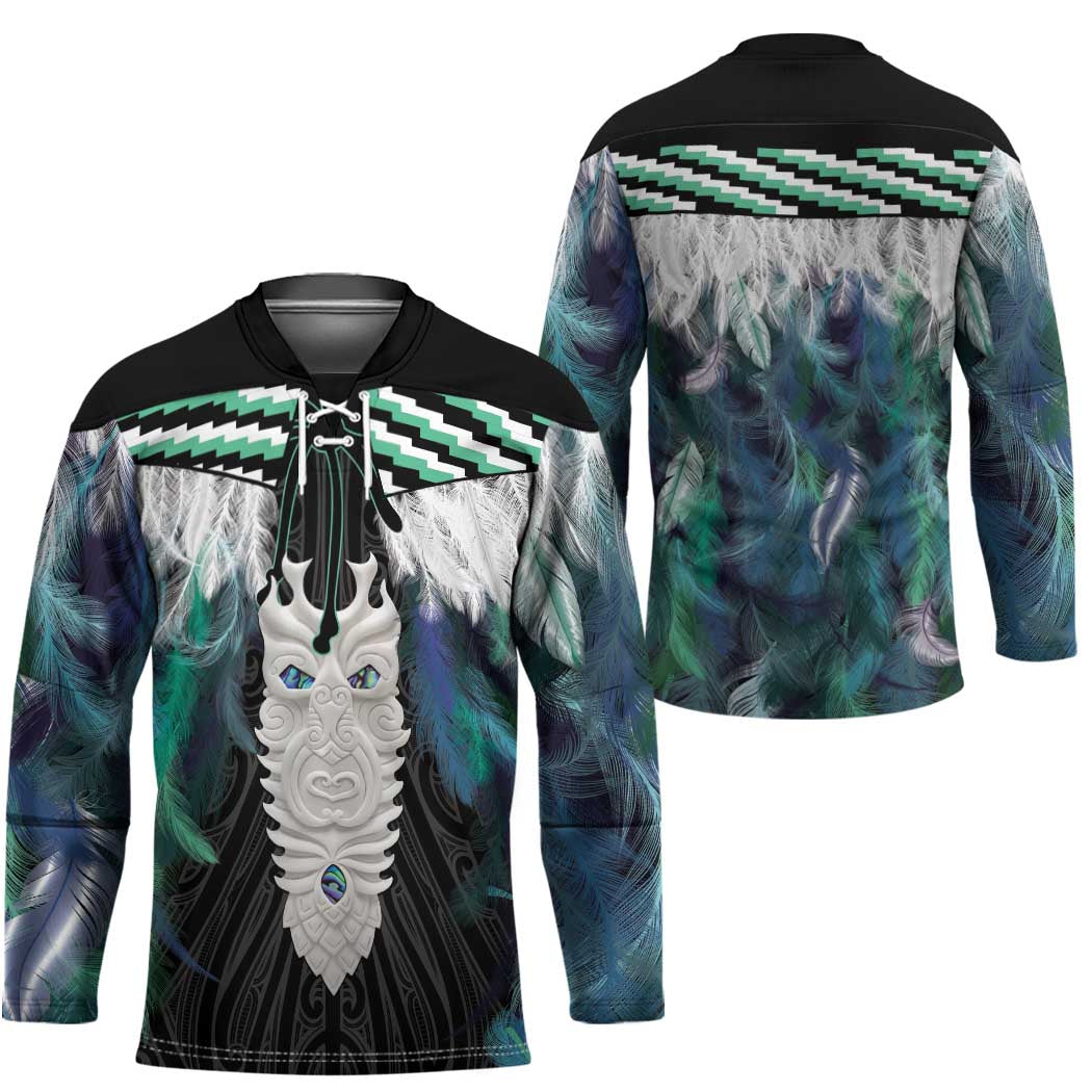 Aotearoa Korowai Motif Hockey Jersey Maori Tane Poutama - Polynesian Pride