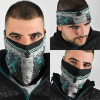 Aotearoa Korowai Motif Neck Gaiter Maori Tane Poutama - Polynesian Pride