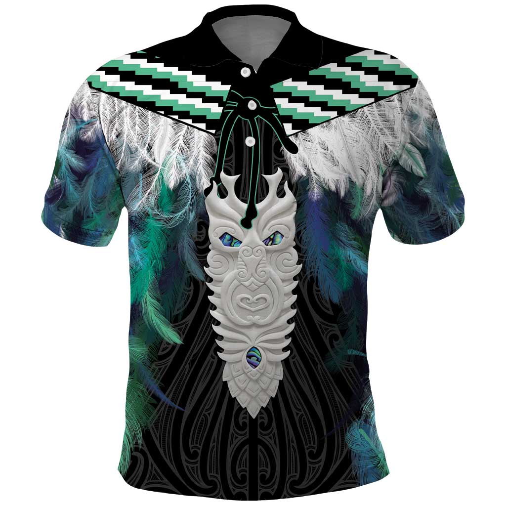 Aotearoa Korowai Motif Polo Shirt Maori Tane Poutama