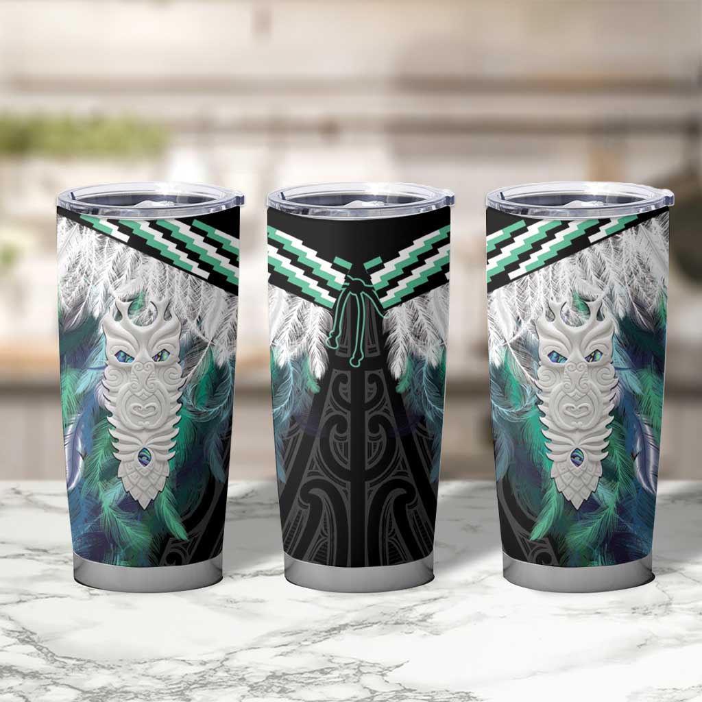 Aotearoa Korowai Motif Tumbler Cup Maori Tane Poutama LT14 - Polynesian Pride