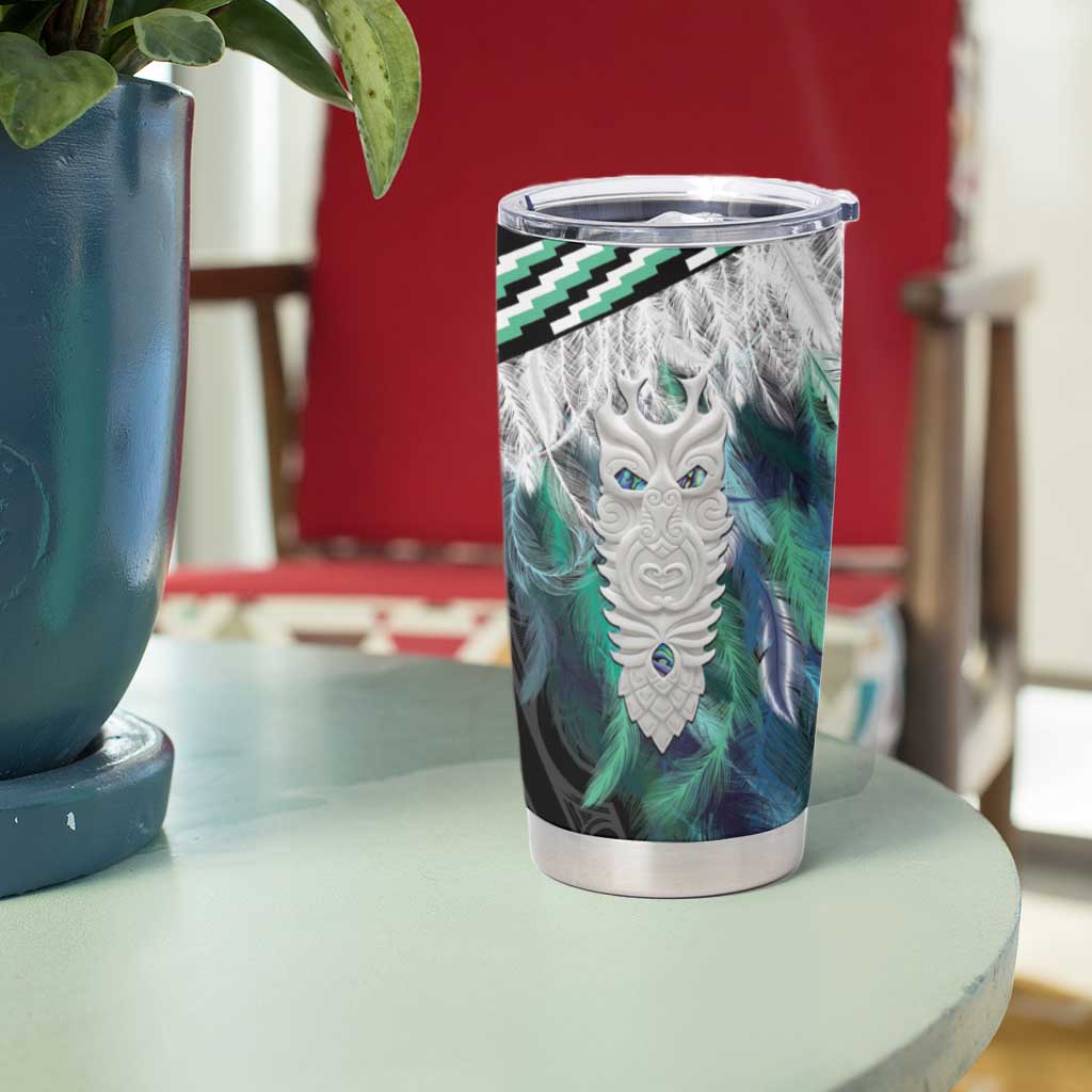 Aotearoa Korowai Motif Tumbler Cup Maori Tane Poutama LT14 - Polynesian Pride