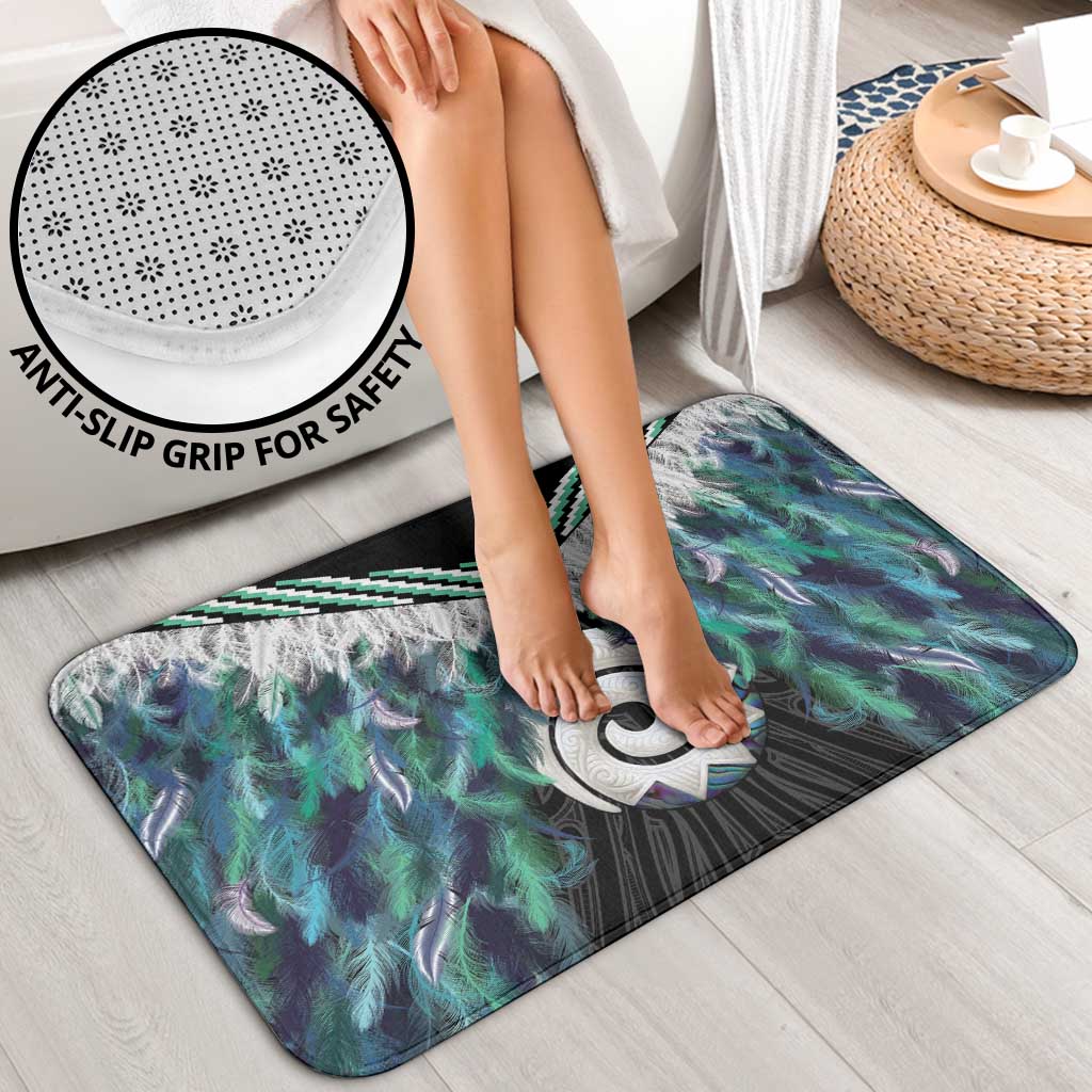 Aotearoa Korowai Motif Bathroom Set Maori Koru Poutama LT14 - Polynesian Pride