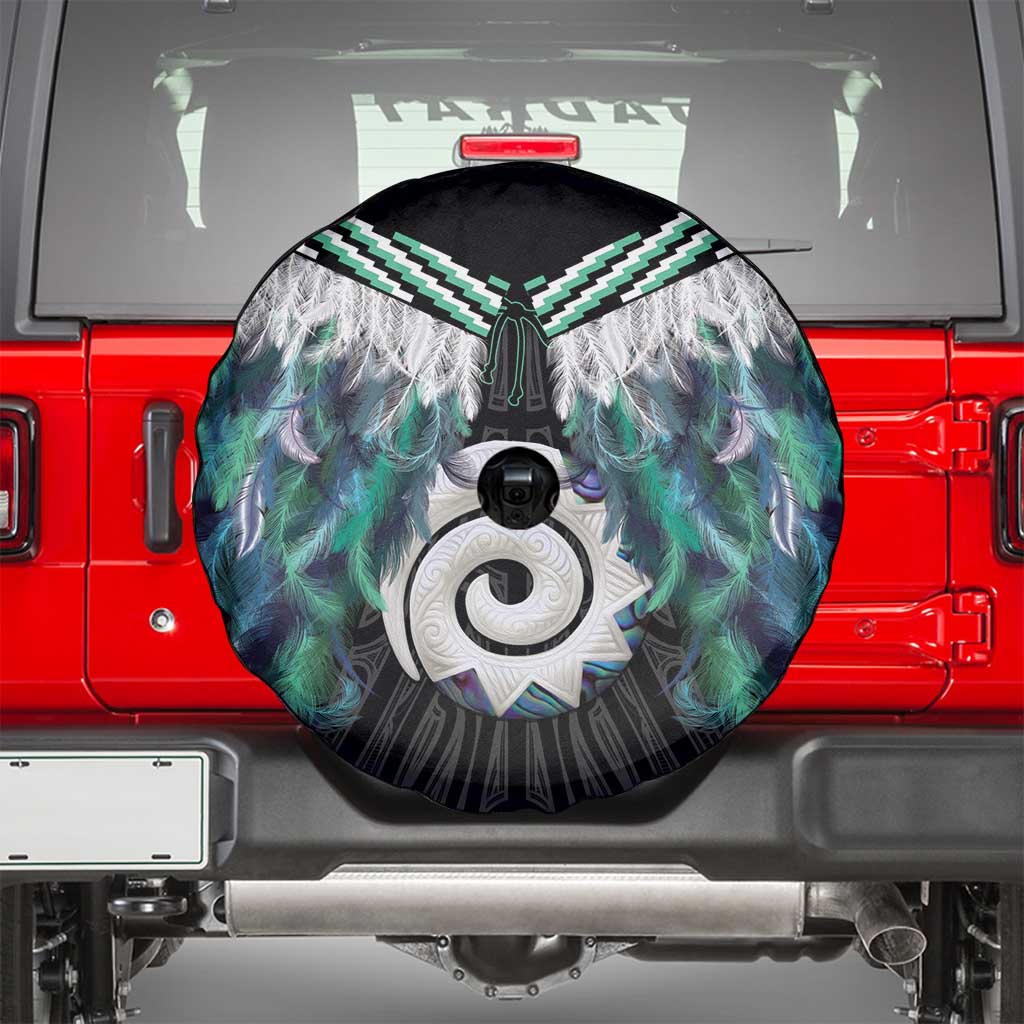 Aotearoa Korowai Motif Spare Tire Cover Maori Koru Poutama LT14 - Polynesian Pride