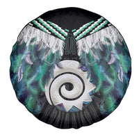 Aotearoa Korowai Motif Spare Tire Cover Maori Koru Poutama LT14 - Polynesian Pride
