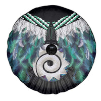 Aotearoa Korowai Motif Spare Tire Cover Maori Koru Poutama LT14 - Polynesian Pride