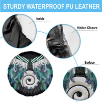 Aotearoa Korowai Motif Spare Tire Cover Maori Koru Poutama LT14 - Polynesian Pride