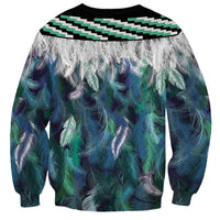 Aotearoa Korowai Motif Sweatshirt Maori Koru Poutama