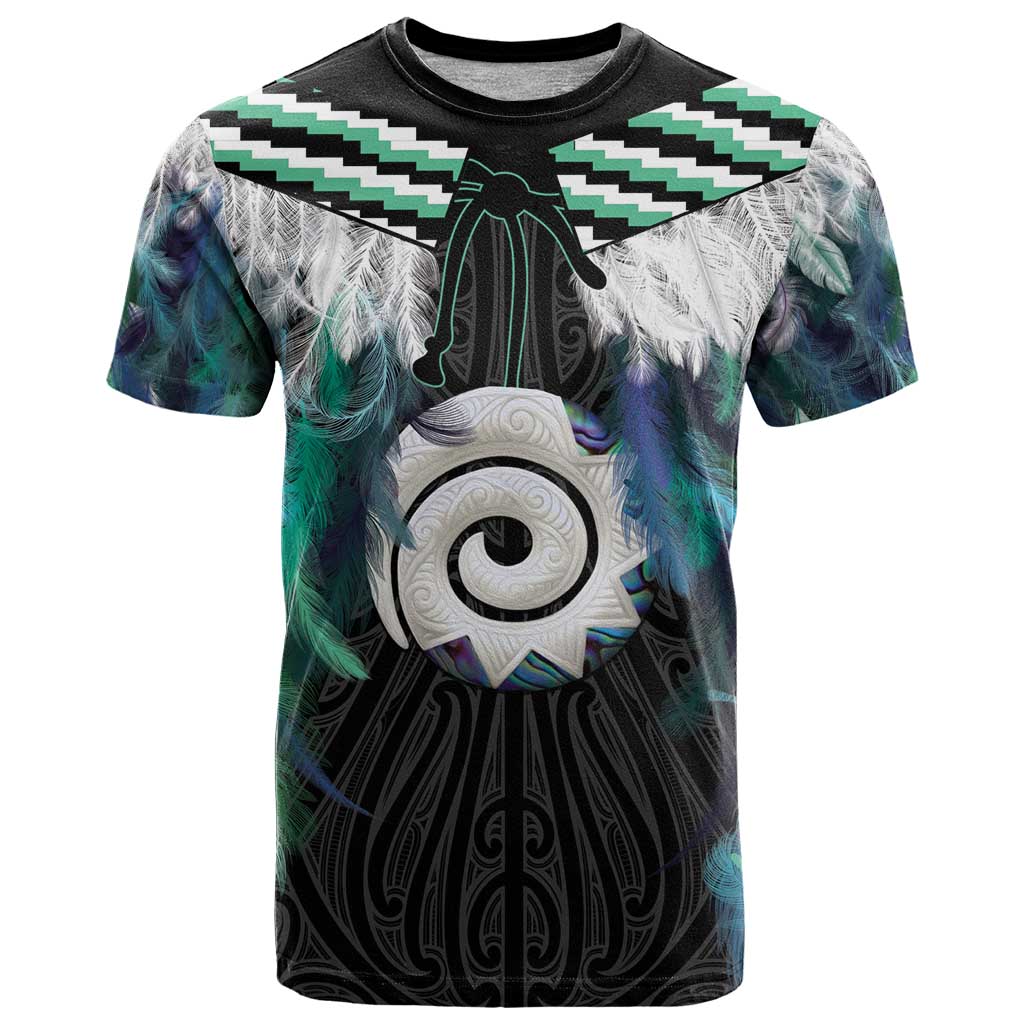 Aotearoa Korowai Motif T Shirt Maori Koru Poutama