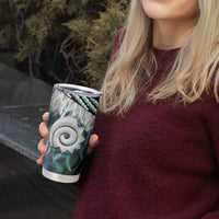 Aotearoa Korowai Motif Tumbler Cup Maori Koru Poutama LT14 - Polynesian Pride