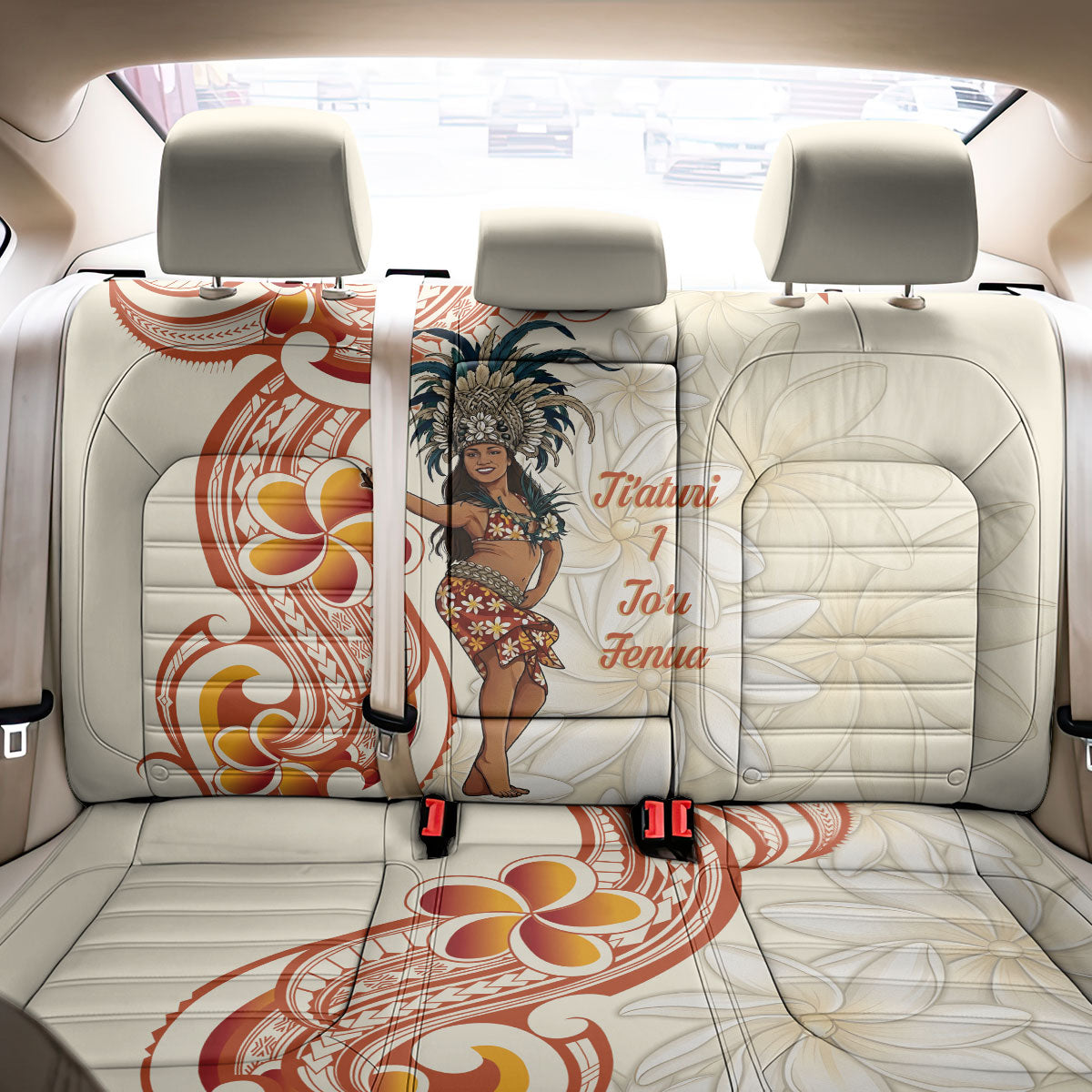 Heiva i Tahiti Back Car Seat Cover Ori Tahitian Dance Tiare Maori