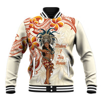 Heiva i Tahiti Baseball Jacket Ori Tahitian Dance Tiare Maori