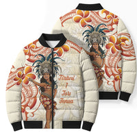 Heiva i Tahiti Bomber Puffer Jacket Ori Tahitian Dance Tiare Maori